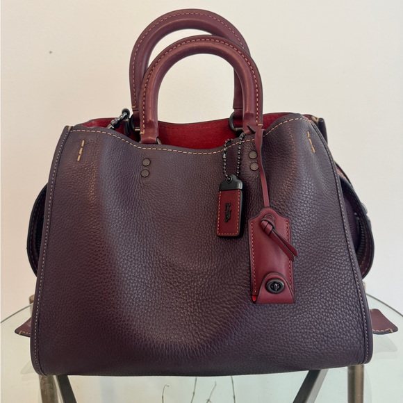 Coach Handbags - Coach 1941 Rogue in Oxblood with Red Interior